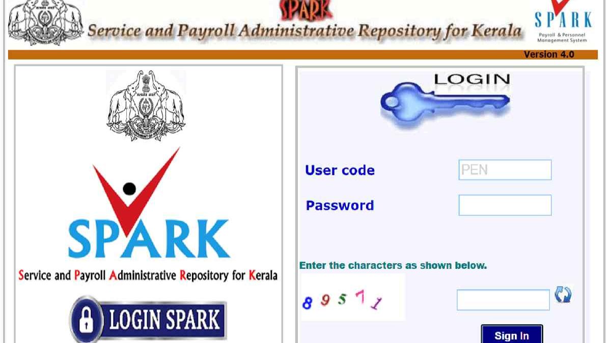 SPARK: Kerala Employee Salary Slip Download