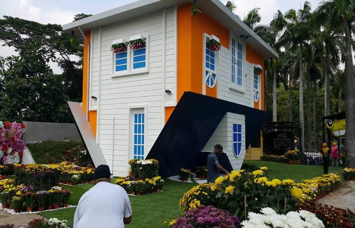 See the World Upturned at the Upside Down House
