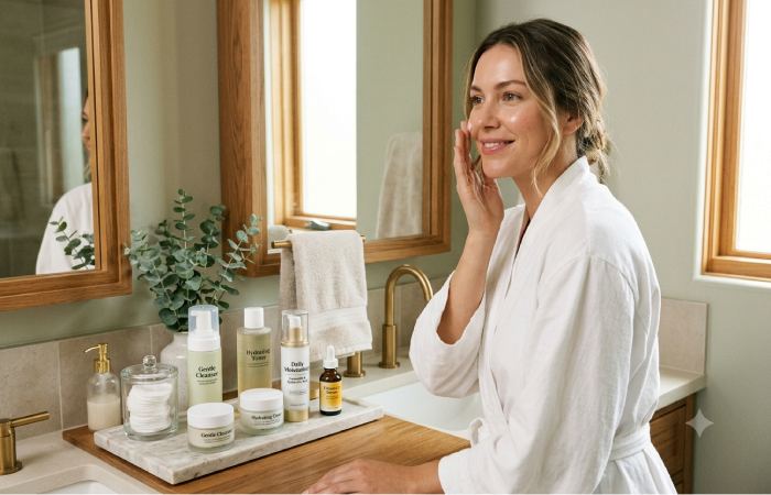 the beauty routine for normal skin