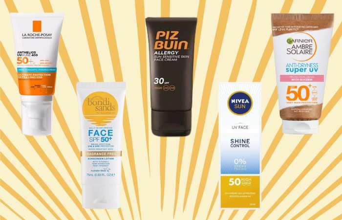 types of sunscreen for dry skin