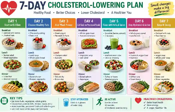 7 day cholesterol lowering plan