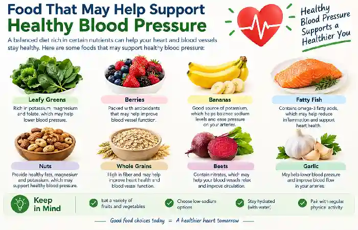 food that may suppoet healthy blood pressure