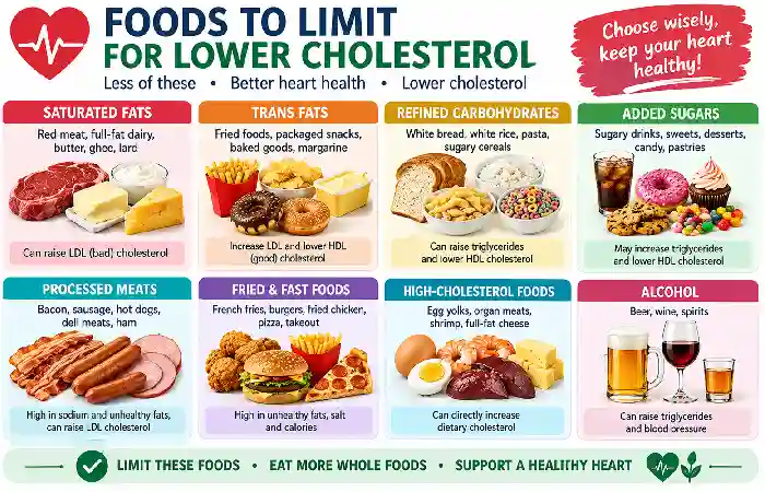 food to limit for lower cholesterol