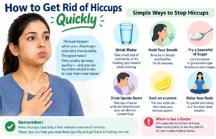 how to get rid of hiccups quickly
