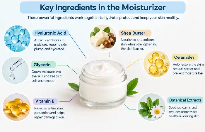 key ingredients in moisturizer