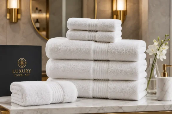 luxurious hotel style plush towel set