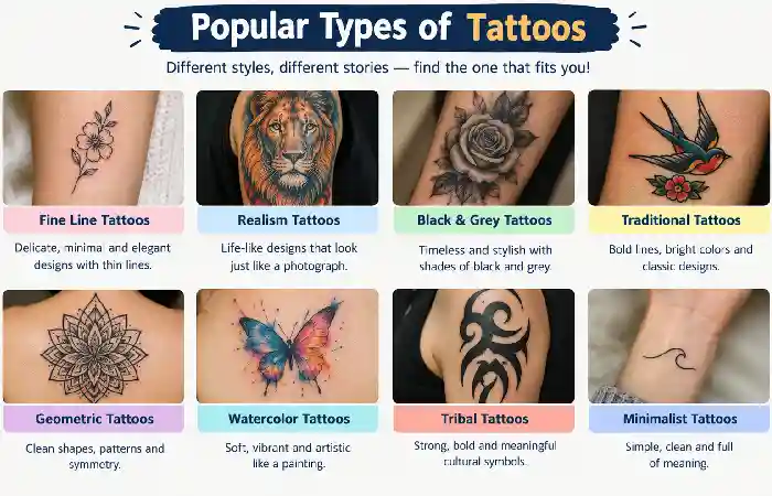 popular types of tattoos