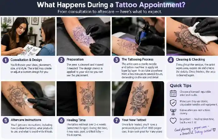 what happen during tattoo appoinment